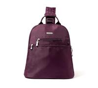 Baggallini Women's Essential Convertible Backpack Sling-11 x12 Small Travel w/RFID Protection, Mulberry, One Size