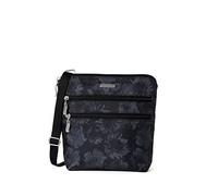 Baggallini Women's Essential Crossbody Bag Built-in RFID Card Holder-Cross Body Purse with Quick-Access Phone Pocket, Midnight Garden