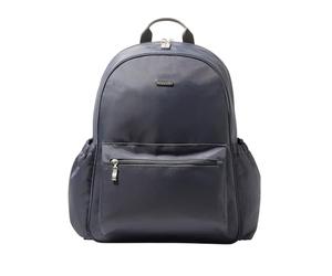 Baggallini Women's Essential Laptop Backpack, Charcoal Gray, One Size