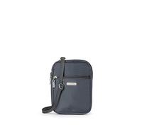 Baggallini Women's Essential Mini Bag Built-in RFID Card Holder-Small Crossbody Purse with Replaceable Shoulder Strap, Charcoal Gray