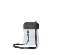 Baggallini Women's Explorer Stadium Clear Bryant Crossbody, Charcoal, 5.5" w x 7" h