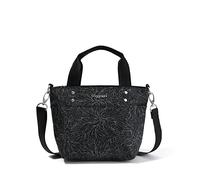 Baggallini Women's Mini Carryall Tote Crossbody Bag, Midnight Blossom Print, One Size