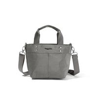 Baggallini Women's Mini Carryall Tote Crossbody Bag, Sterling Shimmer, One Size
