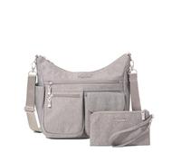 Baggallini Women's Modern Everywhere Crossbody 11x9x4.5 RFID Hobo Bag, Stone Heritage, One Size