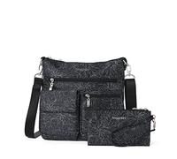 Baggallini Women's Modern Everywhere Slim Crossbody, Midnight Blossom, One Size