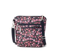 Baggallini Women's Modern Pocket Crossbody Bag, 8.5"x8.5" Handbag Purse with RFID, Lightweight Water-Resistant, Autumn Peony, One Size