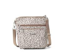 Baggallini Women's Modern Pocket Crossbody Bag, 8.5"x8.5" Handbag Purse with RFID, Lightweight Water-Resistant, Plum Heritage, One Size