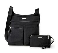Baggallini Women's On Track Crossbody Handbags, Black, One Size