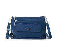 Baggallini Women's Original Everyday 11x 7.5 Crossbody Bags RFID Protected Washable Lightweight Nylon Zippered Travel Purse, Pacific, One Size