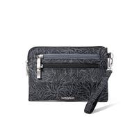 Baggallini Women's RFID Currency Organizer Wristlet, Midnight Blossom Print, One Size