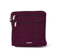 Baggallini Women's Securtex Anti-Theft Large Crossbody, Mulberry, w x 10" h