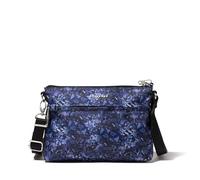 Baggallini Women's Securtex Anti-Theft Memento Crossbody Bag, Indigo Petal, One Size