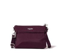Baggallini Women's Securtex Anti-Theft Memento Crossbody Bag, Mulberry, One Size