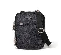 Baggallini Women's Securtex Anti-Theft Mini Everything Crossbody Bag, 6.3"x8.25" RFID, Locking Zippers & Cut-Resistant Strap, One Size