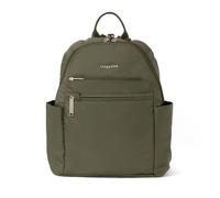 Baggallini Women's Securtex Anti-Theft Vacation Travel Backpack 10x13 Slash-Resistant Nylon Daypack W/Locking Zippers & RFID Protection Shoulder-Handbags, Thyme, One Size