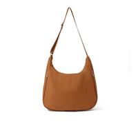 Baggallini Women's Swift Crossbody Lightweight 15.7"x16" Travel Purse Handbag Hobo Bag, B-lite Caramel, One Size