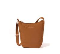 Baggallini Women's Swift Mini Bag 4.5x7 Small Travel Purse with Crossbody Strap and RFID, B-lite Caramel