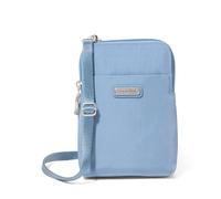 Baggallini Women's Take Two Bryant RFID Protected 5x7.25 Small Phone Wallet Crossbody Bags Lightweight Nylon Travel Purse, Cornflower