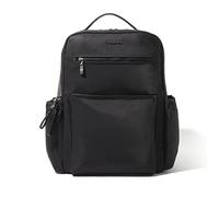 Baggallini Women's Tribeca Expandable Laptop Backpack, Black Twill