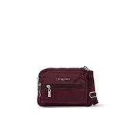 Baggallini Women's Triple Zip bagg, Dark Cherry, One Size