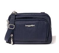 Baggallini Women's Triple Zip with Front Wallet, French Navy, One Size