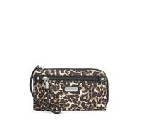Baggallini Women's Zip Around Wallet, Wild Cheetah, Brown