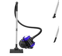 Bagged Cylinder Vacuum Cleaner with HEPA Filter, 1000W High Power Motor, Compact and Lightweight Vacuum and Carpet Cleaner, Removes Dust, Dirt and Allergens