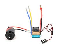 BAGGEE 540 Waterproof Brushed Motor 55T 8000KV + 60A ESC Set, High - Torque Brushed Motor and Electronic Speed Controller for 1/10 RC Crawler Cars like SCX10 TRX4 D90