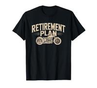 Bagger Motorcycle Retirement Plan Touring Open Road Miles T-Shirt
