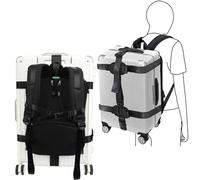 Baggex Store Hardcase/Carry On Trolley Luggage Backpack Conversion System Adjustable Strap, Black, One Size