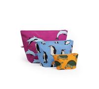 BAGGU Go Pouch Set, Vacation Animals, One Size
