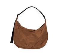 BAGGU Large Nylon Crescent Bag, Brown