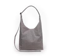BAGGU Large Nylon Sling - Black & White Gingham, Black & White Gingham