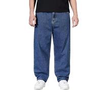 Baggy Jeans Mens Cargo Work Trousers for Men UK Regular Fit Jeans Classic Straight Leg Casual Denim Pants Lounge Pants Cowboy Cut Original Fit Cargo Jeans Slim Fit Chinos for Men Streetwear