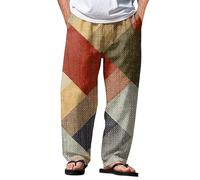 Baggy Jogging Bottoms Men's with Pockets Chino Trousers with Printed Casual Trousers Breathable Sweatpants Japanese Training Trousers Classic Beach Trousers Comfortable Fabric Trousers Sports Trousers