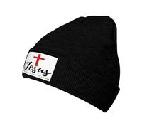Baggy Knitted Cap Jesus The Way Truth Life Beanie for Men Soft Knit Winter Cap for Outdoor Guys Hiking