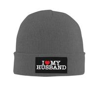 Baggy Running Caps I Heart My Husband I Love My Husband Beanie Hat Slouchy Sleep Cap for Guys Mens Outdoor
