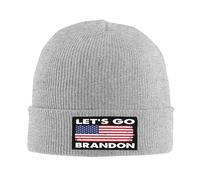 Baggy Sleep Cap Let's Go Brandon Anti Biden Beanie Hat Slouchy Knit Winter Cap for Travel Outdoor Mens