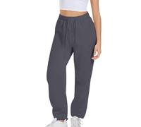 Baggy Sweatpants for Women Plus Size High Waisted Straight Leg Track Pants Fall Winter Fashion Athletic Workout Joggers Pants with Pockets (Dark Gray,M)