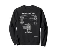 Baghdad Battery - Technical drawing blueprint Sweatshirt