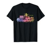 Baghdad Iraq City Skyline Silhouette Outline Sketch T-Shirt