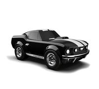 Baghera Ford Mustang Black Toy Car for Kids - Officially Licensed Vintage Style Fast Car with Classic American Muscle Car Design, Premium Collectible Car Toy, Retro Toy Cars & Car Toys for Kids