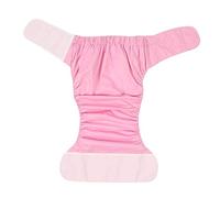 Bagima Adult Diapers, Waterproof Washable Reusable, Adult Elderly Cloth Diapers, Pocket Nappies, Adult Nappies (Diaper Pink, 1 Count, One Size Fits All)