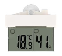 Bagima Digital LCD Outdoor Window Thermometer & Hydrometer, 15x14x4cm, Temperature & Humidity Display, Suction Cup & Adhesive Tape Mounting, For Home Use