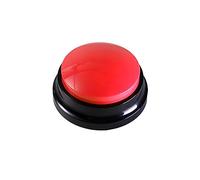 Bagima Red Single Pack Communication Button for Pets Communication Button for Dog Training Recording Speaker Buzzer 8 x 8 cm (1#-5)