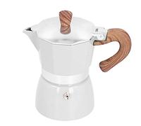 baginbaginbag 150ML Practical Aluminum Coffee Maker Octagonal Moka Coffee Pot for Home Office Kitchen Appliance (Seiko model milk white)