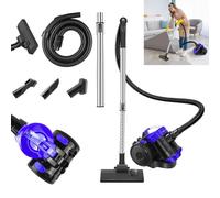 Bagless Cylinder Vacuum Cleaner,1000W Hoover Vacuum Cleaner,Bagless Vacuum Cleaners,Cyclonic Vacuum Carpet Cleaner with 2 IN 1 Brush Head for Removing Dust