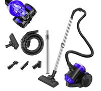 Bagless Cylinder Vacuum Cleaner,1000W Hoover Vacuum Cleaner,Bagless Vacuum Compact&Lightweight,Cyclonic Vacuum Carpet Cleaner with 2 IN 1 Brush Head for Removing Dust