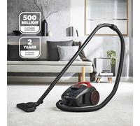 Vacuum Cleaner Bagless Cylinder Cyclone System HEPA Filter 700W 1.5L Tank Geepas Red One Size