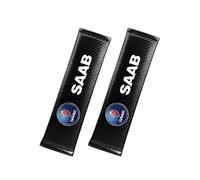 BAGLEV 2Pcs Car Leather Seat Belt Pads,Seat Belt Cover,for SAAB 9-3 93 9-5 9 3 9000 9 5 Soft Comfort Helps Protect You Neck and Shoulder Car Interior Accessorie